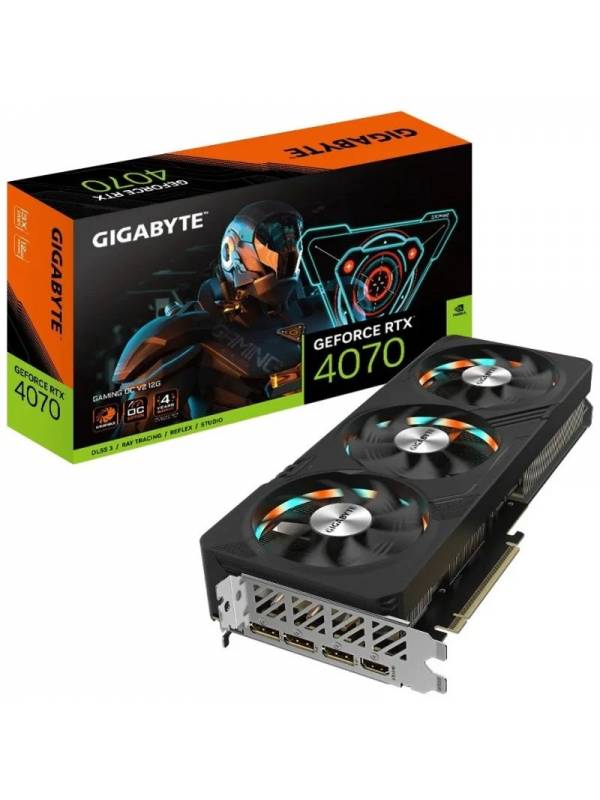 VGA RTX4070   12GB GDDR6X GIGA BYTE DUAL OC V2 PN: GV-N4070GAMING O EAN: 4719331314873