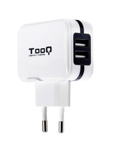 CARGADOR  5V ENCHUFE 2 X TOOQ  17W BLANCO PN: TQWC-1S02WT...