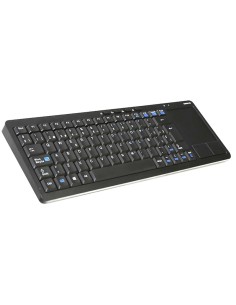 TECLADO WIRELESS OMEGA SMARTV  CON TOUCH PAD NEGRO PN:...