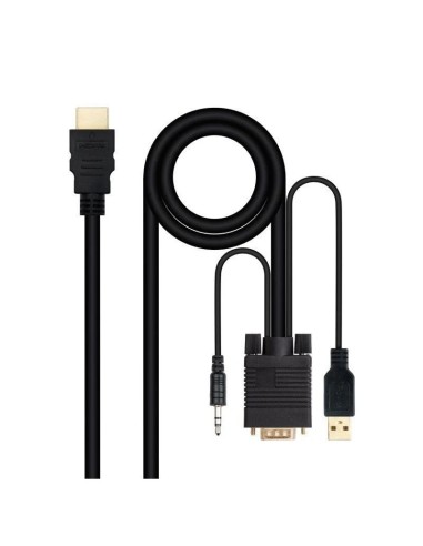 ADAPT.  VGA + JACK 3.5 +A HDMI  USB-A 1.8M...