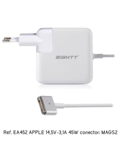ALIMENTADOR PORT.  45W EIGHTT  ESPECIFICO APPLE PN: EA452...