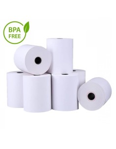 PAPEL TERMICO CAJA 100 ROLLOS  80X50X12 SIN BISFENOL A...