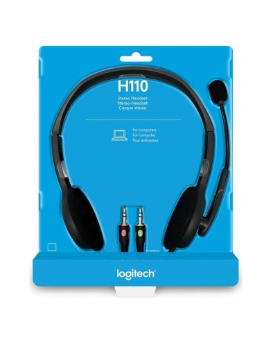 AURI + MIC 3.5MM 1.8M LOGITECH H110 CASCOS...