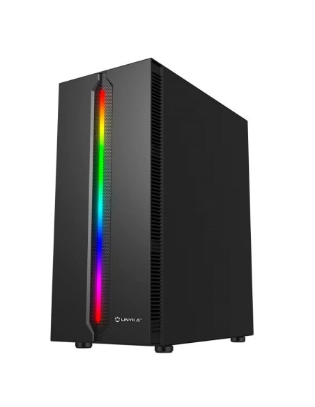 CAJA GAMING ARMOR LUMINA 205B  NEGRA SIN FUENTE PN: UK511210 EAN: 8436617920332   