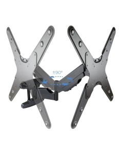 SOPORTE PARED VESA 23-55" TOOQ 3 PIVOTES NEGRO PN:...