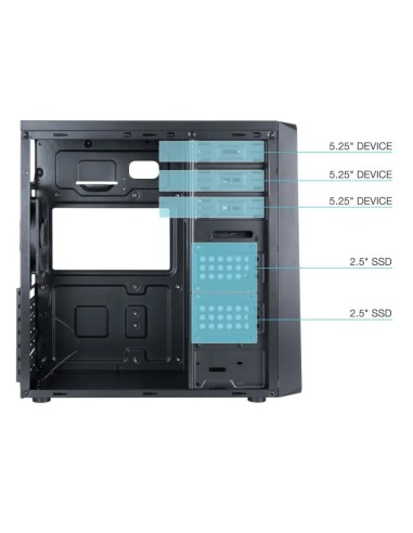CAJA SEMITORRE ATX TQC-5701U3C -B TOOQ NEGRA...