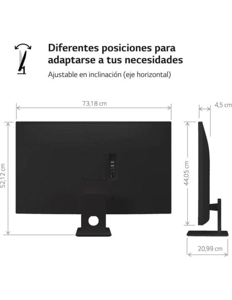 SMART MONITOR 31.5" LG 32SR50F -B SMART TV MULTIMEDIA NEGRO PN: 32SR50F-B EAN: 8806096023358   