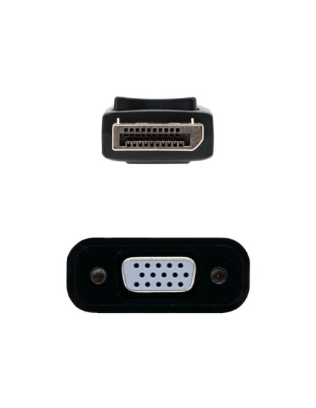 CONVERSOR DP MACHO A SVGA      HEMBRA 15CM NANOCABLE PN: 10.16.0602 EAN: 8433281007925   