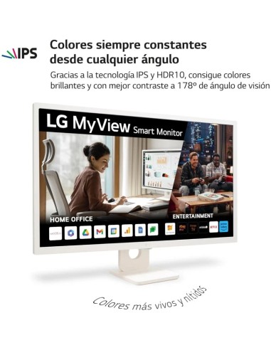 SMART MONITOR 31.5" LG 32SR50F -W SMART TV...