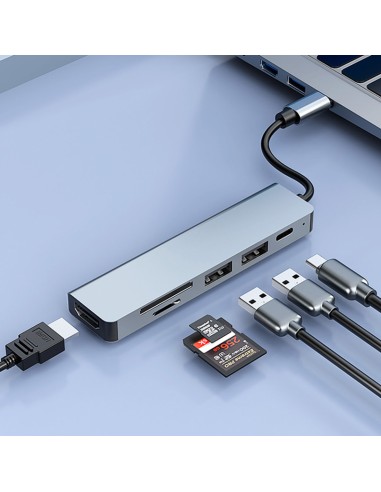 MINI DOCK USB TYPE C COOLBOX   C61 USB A, HDMI...