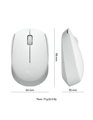 RATON WIRELESS LOGITECH M171   BLANCO PN:...