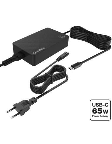 ALIMENTADOR UNIVERSAL COOLBOX  USB TYPE-C 65W...