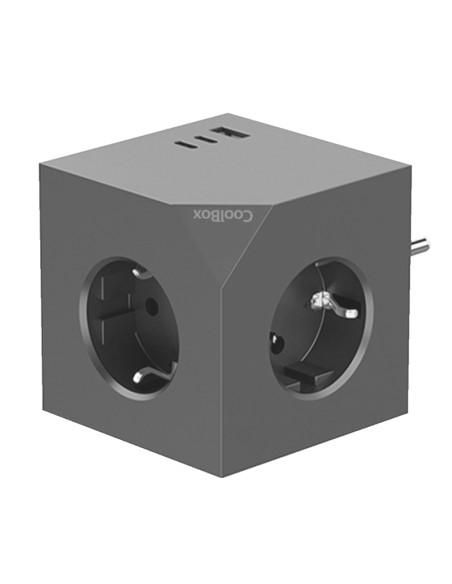 BASE 3 ENCHUFES CUBIK MAGNET   CON CARGA USB PN: COO-BEN-CU-CUBE EAN: 8436624423703   