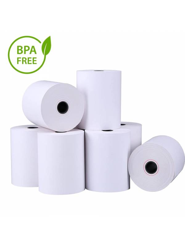 PAPEL TERMICO CAJA 350 ROLLOS  110X40X12 SIN BISFENOL A PN: 1460 EAN: 1000000002971