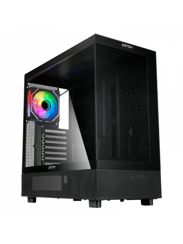 CAJA GAMING DANUBE SAVA H400   ATX ABYSM NEGRA SIN FUENTE PN: AB123014 EAN: 6974560225798