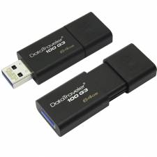 MEMORIA USB 3.0  64GB KINGSTON  NEGRO